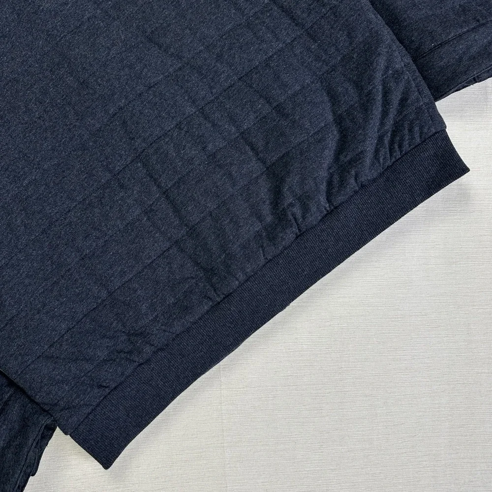 Rodd & Gunn Men Evans Creek Top Quilted Creek Full Zip Jacket Blue Charcoal M